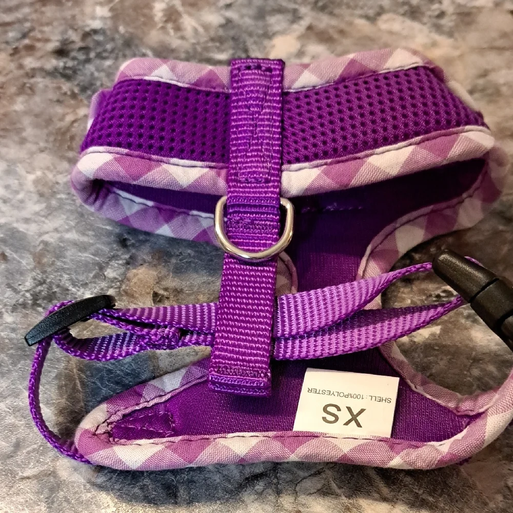 Nwt Purple Dog Harness and Leash Set